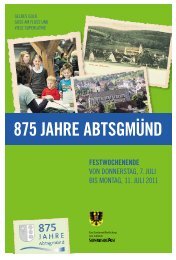 875 Jahre Abtsgmünd - Anzeige