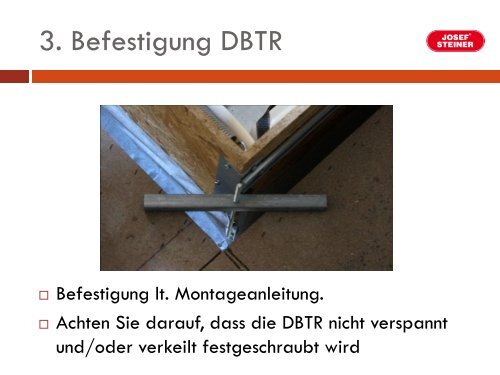 Montageanleitung (PDF) - Josef Steiner