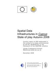 Spatial Data Infrastructures in Cyprus: State of play Autumn ... - inspire