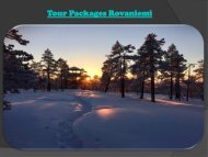 Tour Packages Rovaniemi