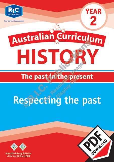 RIC-20104_Australian_Curriculum_History_(Yr_2)_Respecting_the_past