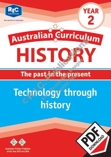 RIC-20105_Australian_Curriculum_History_(Yr_2)_Technology_through_history