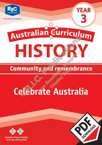 RIC-20110_Australian_Curriculum_History_(Yr_3)_Celebrate_Australia