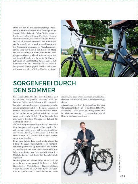 BIKE&Co - Das Magazin für Spaß und Freude am Radfahren - Ausgabe 02/2018