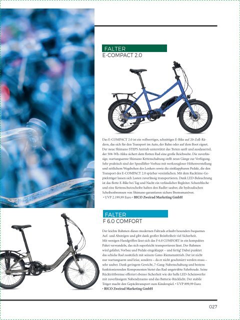 BIKE&Co - Das Magazin für Spaß und Freude am Radfahren - Ausgabe 02/2018