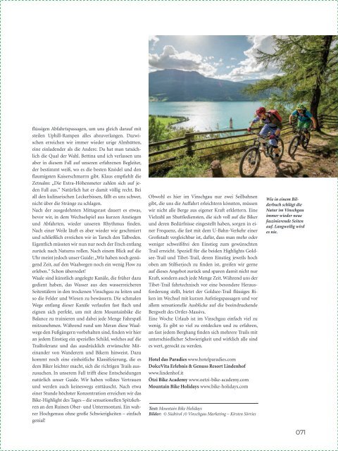 BIKE&Co - Das Magazin für Spaß und Freude am Radfahren - Ausgabe 02/2018