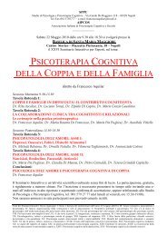 psicoterapia cognitiva della coppia e della famiglia - Centro per la ...