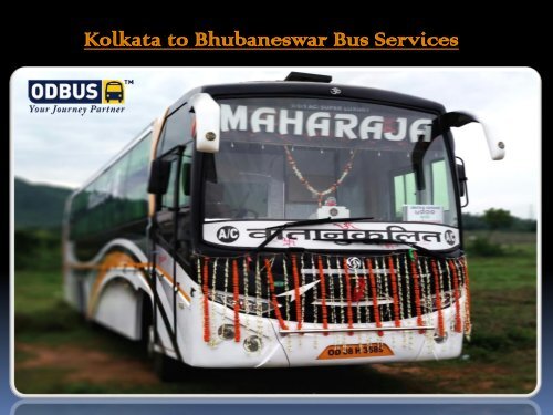 Kolkata to Bhubaneswar Bus Services