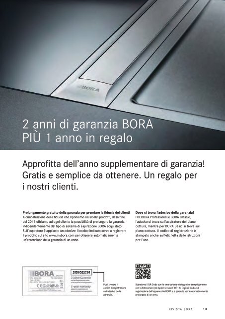 BORA Magazine 02|2018 – Italian