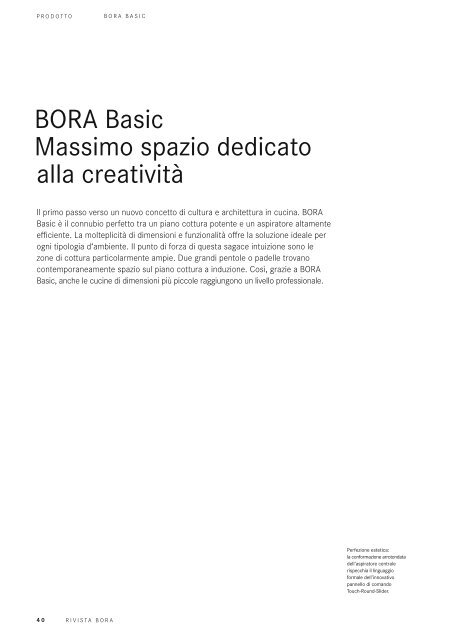 BORA Magazine 02|2018 – Italian