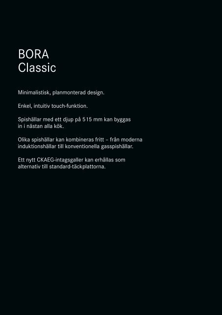 BORA Magazine 02|2018 – Swedish