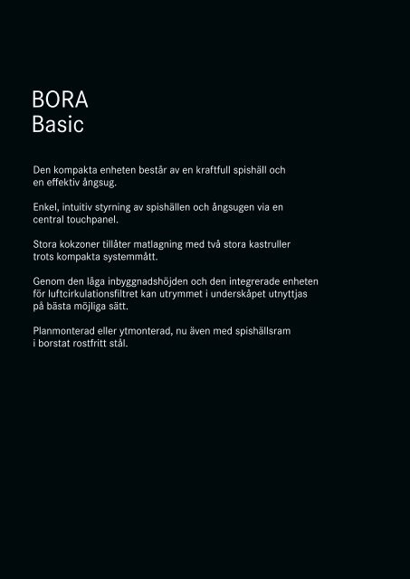 BORA Magazine 02|2018 – Swedish