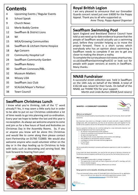 Swaffham Newsletter