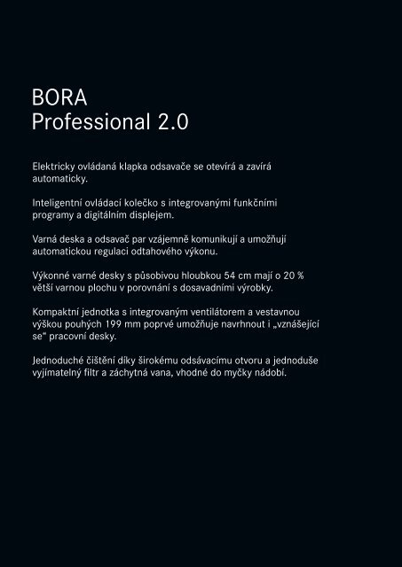 BORA Magazine 02|2018 – Czech