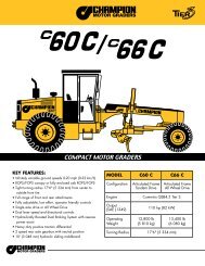 COMPACT MOTOR GRADERS - Champion Motor Graders