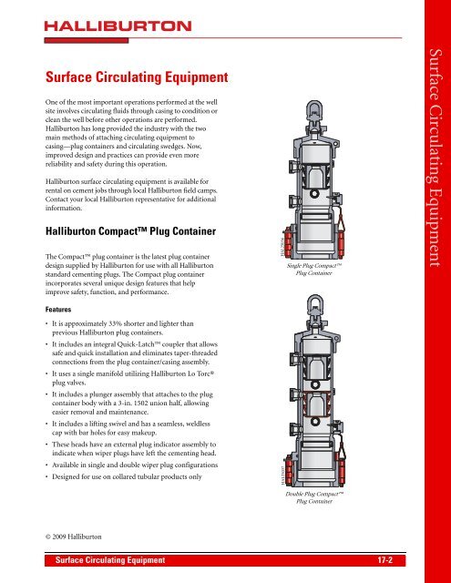 Surface Circulating Equipment - Halliburton