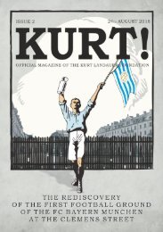 Kurt! 2 - The rediscovery of the first football ground at the clemens street