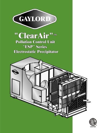 clearair pollution control esp - Gaylord Industries