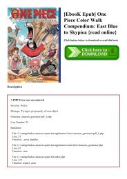 [EbooK Epub] One Piece Color Walk Compendium East Blue to Skypiea {read online}