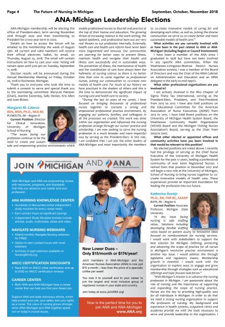 The Future of Nursing in Michigan - September 2018