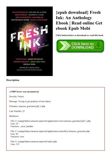 {epub download} Fresh Ink An Anthology Ebook  Read online Get ebook Epub Mobi