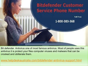 1-800-383-368 Quick Assist  Bit Defender Antivirus Tech Support Phone Number 