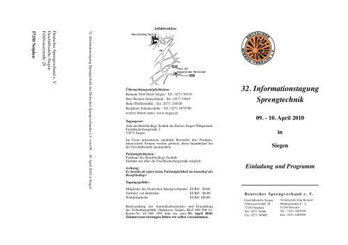 32. Informationstagung Sprengtechnik - Deutscher Sprengverband eV