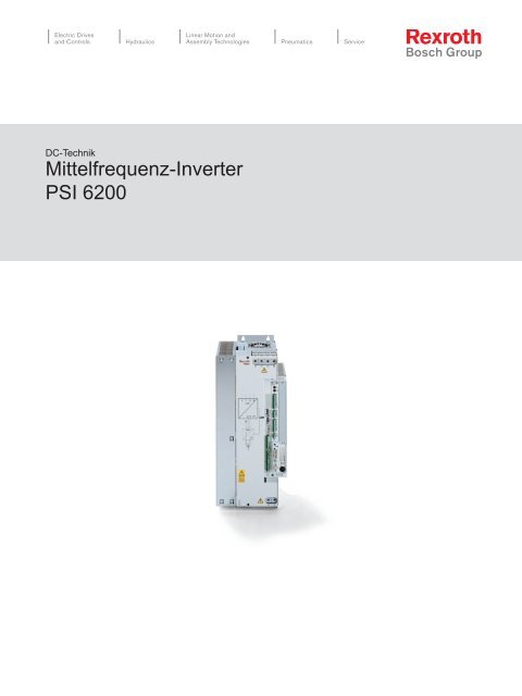 Mittelfrequenz-Inverter PSI 6200 - Bosch Rexroth