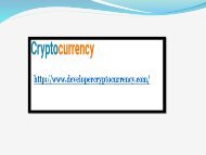 Built Own Cryptocurrency Software - Cryptocurrency Development -