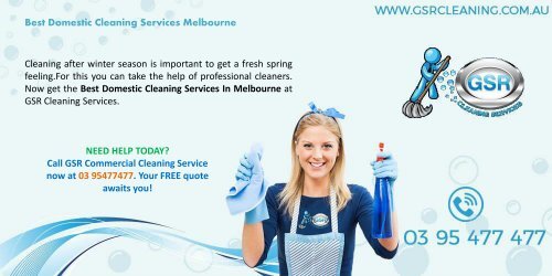 Best Domestic Cleaning Services Melbourne