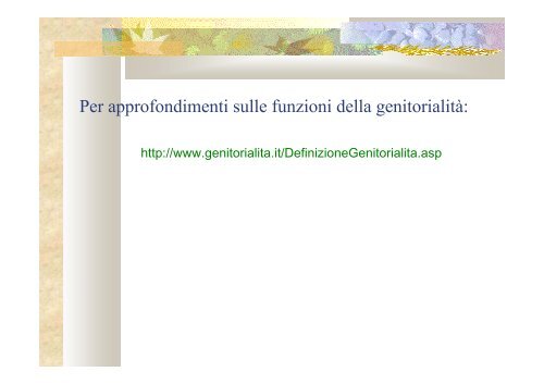 Genitorialità - Università degli Studi "G. d'Annunzio"
