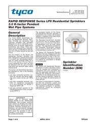 General Description Sprinkler Identification Number (SIN ... - Wormald