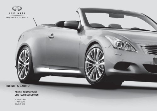 INFINITI G CABRIO