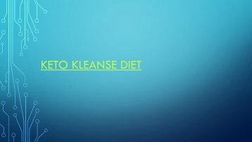 Keto Kleanse Diet