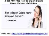 1-888-489-7936 How to Import Data to Newer Version