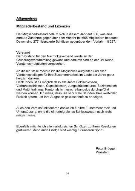 Regional Schützen Verband Toggenburg - Alttoggenburg ...