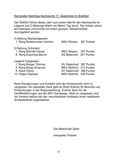 Regional Schützen Verband Toggenburg - Alttoggenburg ...