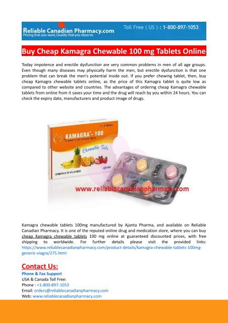 Cheap Kamagra From Canada