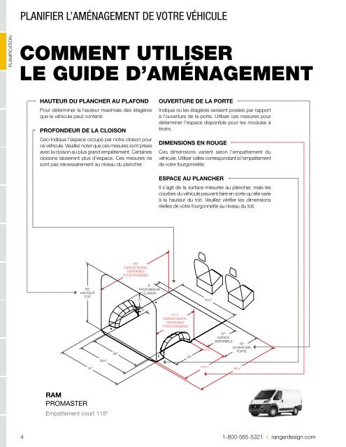 Guide d'aménagement RAM ProMaster (2022)