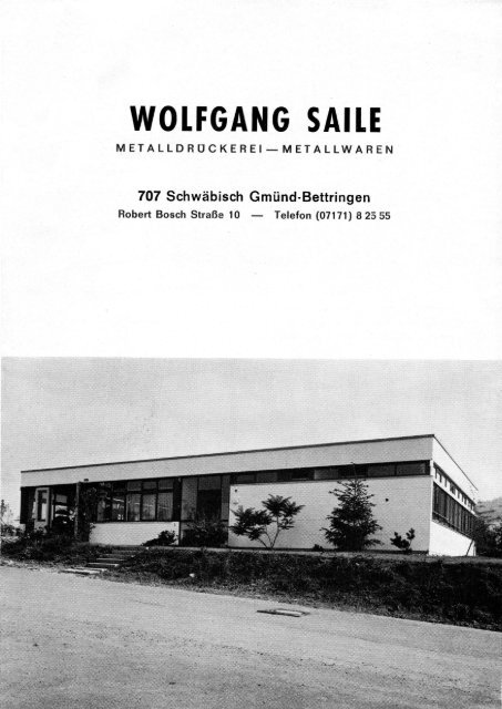 Wolfgang Saile - Metalldrückerei, Metallwaren