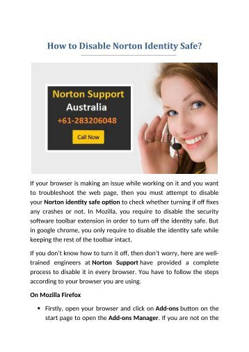 How to Disable Norton Identity Safe