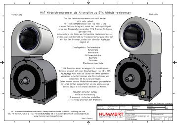 HAT Wirbelstrombremsen als Alternative zu SYA Wirbelstrombremsen