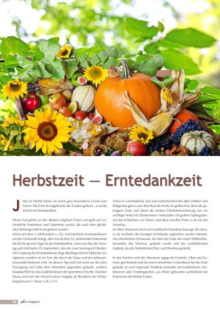 Herbstausgabe 10-46 Sept-Okt 2018