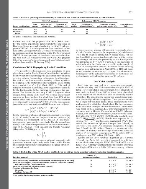 plant genetic resources - Department of Plant Sciences - University ...