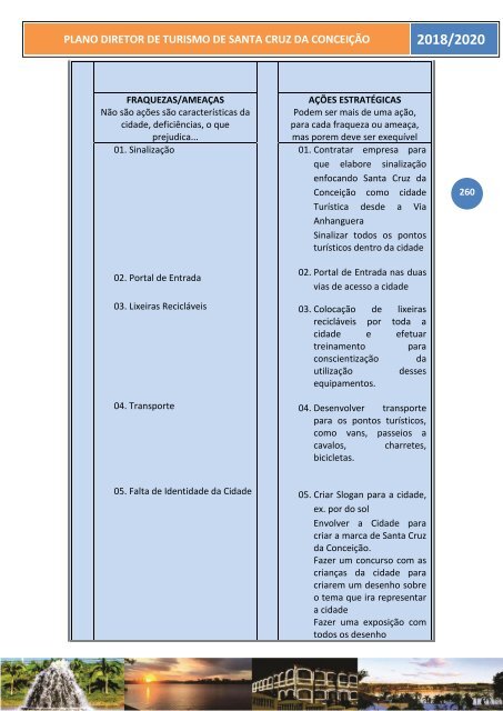 PLANO DIRETOR DE TURISMO DE SANTA CRUZ DA CONCEIÇÃO