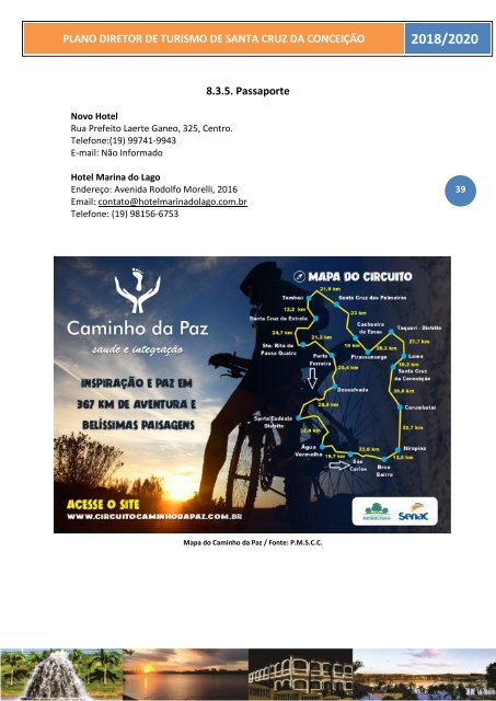 PLANO DIRETOR DE TURISMO DE SANTA CRUZ DA CONCEIÇÃO