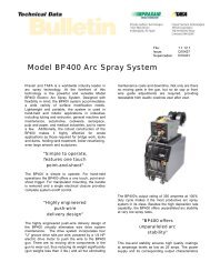 Model BP400 Arc Spray System - Praxair
