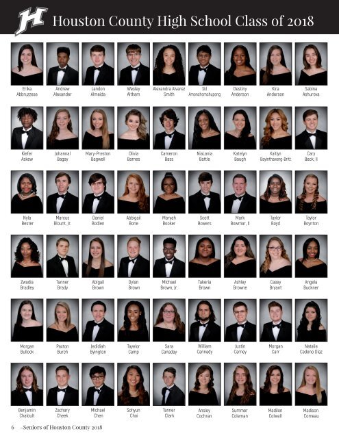 Seniors of Houston County 2018