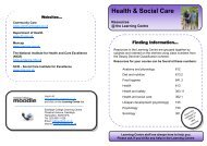 Health and Social Care