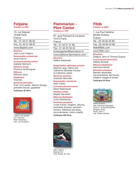 2009 Catalogue des exposants - Salon du livre et de la presse ...